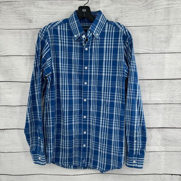 Johnnie-O Shirt Mens Small Plaid‎ Button-Down Classic Casual Long Sleeve - Picture 1 of 10